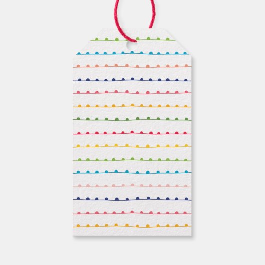 Kleurrijke Vrolijk en Helder van en naar Cadeaulabel (Achterkant)