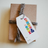 Kleurrijke Vrolijk en Helder van en naar Cadeaulabel