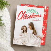 Kleurrijke vrolijk kerstfeest Rood en groen foto