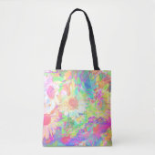 Kleurrijke vrolijke bloemetjes Abstract Tote Bag (Voorkant)