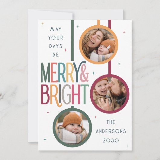 Kleurrijke vrolijke en heldere foto Schattigee Ret Feestdagenkaart (Voorkant)