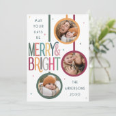 Kleurrijke vrolijke en heldere foto Schattigee Ret Feestdagenkaart (Staand voorkant)