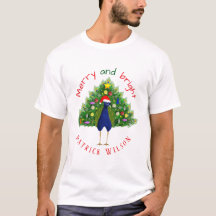 Kleurrijke vrolijke en heldere kerstboom pauw