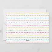 Kleurrijke vrolijke en lichte vakantie Kaart (Achterkant)