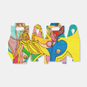 Kleurrijke vrolijke grillige bedankdoosjes (Uitgevouwen)