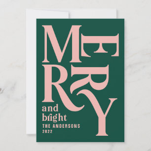 Kleurrijke  vrolijke kerst aankondiging