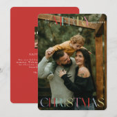 Kleurrijke vrolijke kerst Kaart (Voorkant / Achterkant)