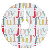 Kleurrijke vrolijke kerst kerstboom rok (Voorkant)