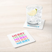 Kleurrijke vrolijke kerst Onderzetters (Insitu)