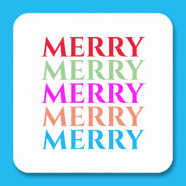 Kleurrijke vrolijke kerst Onderzetters