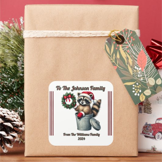 Kleurrijke vrolijke kerst Sticker voor feestelijke (Feestdagen)