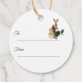 Kleurrijke Vrolijke Kersttekst Schattige Kerstcade Bedankjes Labels (Achterkant)