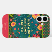 Kleurrijke vrolijke liefde citaat leuke inspiratie Case-Mate iPhone case (Achterkant (horizontaal))