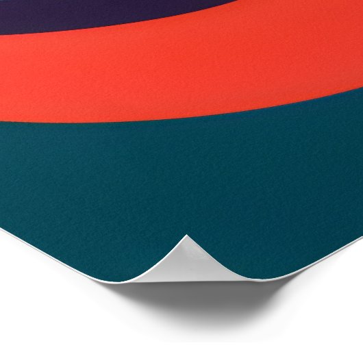 Kleurrijke Vrouw Levendige Werveling van Emoties Poster (Hoek)