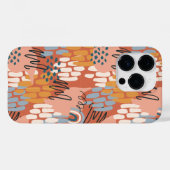kleurrijke vrouwelijke abstracte mozaïek Case-Mate iPhone case (Achterkant (horizontaal))