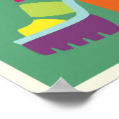 Kleurrijke vrouwelijke pop schoenen posters (Hoek)