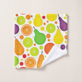 Kleurrijke Vruchtbare Vibrance Patroon Art Bad Handdoek (Wasdoekje)