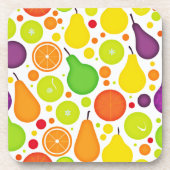 Kleurrijke Vruchtbare Vibrance Patroon Art Bier Onderzetter (Voorkant)