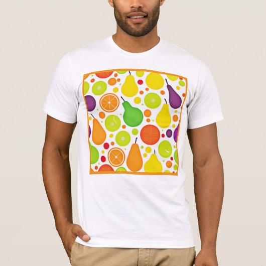 Kleurrijke Vruchtbare Vibrance Patroon Art T-shirt (Voorkant)
