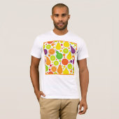 Kleurrijke Vruchtbare Vibrance Patroon Art T-shirt (Voorkant volledig)