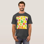 Kleurrijke Vruchtbare Vibrance Patroon Art T-shirt (Voorkant volledig)