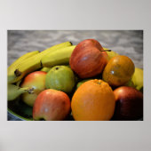 Kleurrijke vruchten afbeelding print. appel, peren poster (Voorkant)