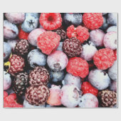 Kleurrijke vruchten cadeaupapier (Vlak)