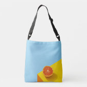 Kleurrijke vruchten crossbody tas (Achterkant)