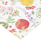 Kleurrijke vruchten en bloemen Waterverf Medium Tafelloper (Hoek)