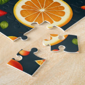 Kleurrijke vruchten legpuzzel (Zijkant)