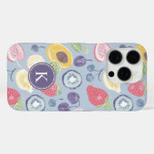 Kleurrijke Vruchten Monogram Lente Patroon Case-Mate iPhone Case (Achterkant (horizontaal))