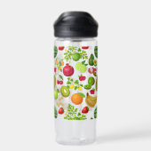 Kleurrijke Vruchten Patroon 01.b Geen BG Waterfles (Achterkant)