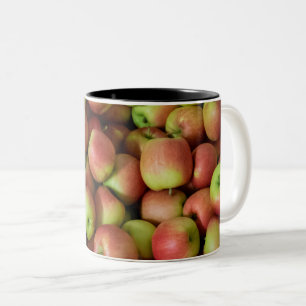 Kleurrijke vruchten tweekleurige koffiemok