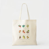 Kleurrijke vruchten van de gedistilleerde Canvas t Tote Bag (Voorkant)