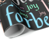 Kleurrijke vruchten van de geest in Word Cloud Cadeaupapier (Rol Hoek)