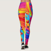 kleurrijke vruchtvortex leggings (Achterkant)