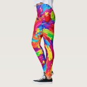 kleurrijke vruchtvortex leggings (Links)