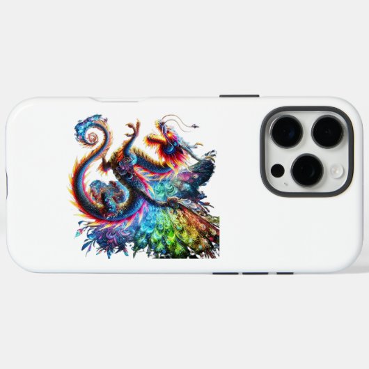 Kleurrijke Vuurdraak Case-Mate iPhone Case (Achterkant (horizontaal))