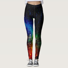 Kleurrijke Vuurvliegnacht Leggings