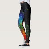 Kleurrijke Vuurvliegnacht Leggings (Links)