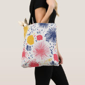 Kleurrijke vuurwerk Burst Canvas tas | Feestelijk  (Dichtbij)