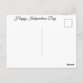 Kleurrijke Vuurwerkdisplay op Onafhankelijkheidsda Briefkaart (Achterkant)