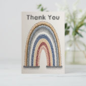 Kleurrijke waardering Bedankt Art Rainbow (Staand voorkant)