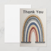 Kleurrijke waardering Bedankt Art Rainbow (Voorkant / Achterkant)