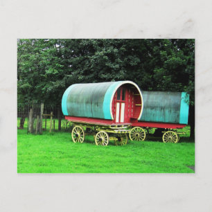Kleurrijke wagens. Bunratty Village, Ierland Briefkaart