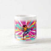 Kleurrijke Wake Up Dans Droom Pop Art Mok (Center)