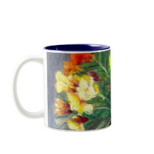 Kleurrijke Wallbloemen Handschilderd in Oil Pastel