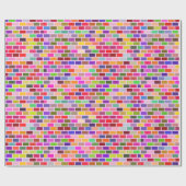 Kleurrijke wand cadeaupapier (Vlak)