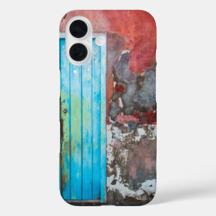 Kleurrijke wand, deur en sluitingen iPhone 16 hoesje