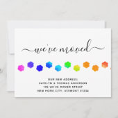 Kleurrijke wandelboten persoonlijke bewegende aankondiging (Voorkant)